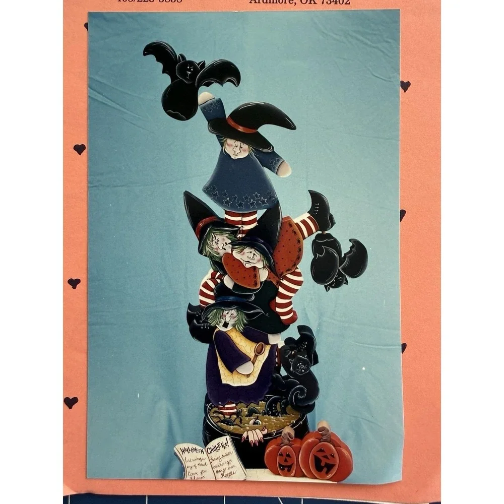 WITCHES BREW - Best Friends Designs - Tole Painting‎ Pattern PACKET UC Halloween